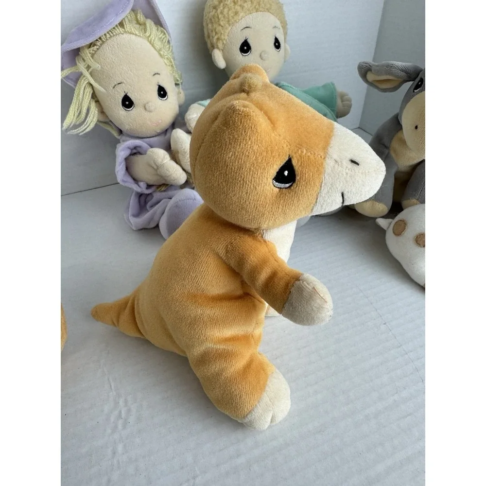 Precious Moment Plush‎ Lot Of 6 By Enesco Giraffe Donkey Boy Girl Dinosaur Tree